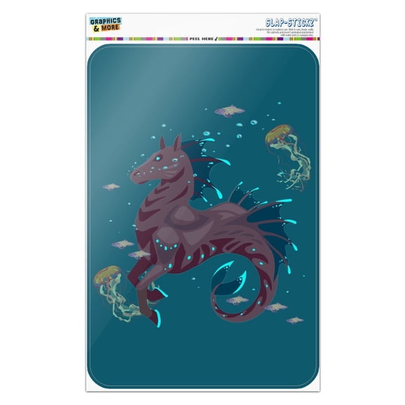 Hippocampus Mythical Sea Horse With Fish Home Business Office Sign