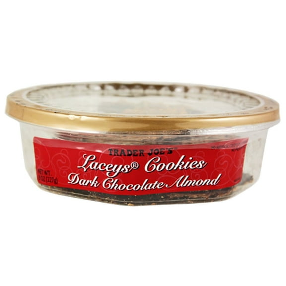 Trader Joe's Laceys SCH4 Cookies Dark Chocolate Almond