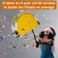 thumbnail image 5 of Dinosaur & Taco Party Piñata Set, 2 Pack with Bat and Blindfold for Birthday Party Games, Pinata Fillers, 5 of 10
