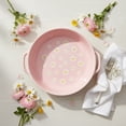 thumbnail image 2 of 10 Strawberry Street Daisy Polka Dot  Round Baker, Pink, 2 of 7