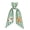 Green, variant on Halloween Wreath Sash Bow, Plaid Ghost Print Ribbon for Front Door Wreath, Fall Garland & Farmhouse Decor