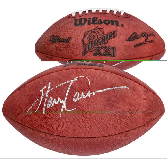 Harry Carson New York Giants Autographed Wilson Super Bowl XXI Pro Football - Fanatics Authentic Certified