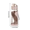 thumbnail image 4 of Injueey Botella de agua deportiva 500-600ml Copa de bebida de bicicleta de doble capa Gimnasio Hervidor de fitness Ciclismo Senderismo Drinkware con tapa Type2 NO2 Injueey HA010294-01, 4 of 6