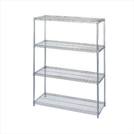Wesco 272729 72 inch W x 86 inch H x 18 inch D Wire Shelving Add-On Kit