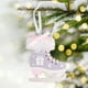 thumbnail image 5 of xihome Patines de terciopelo de madera, adornos para el rbol de Navidad para decoraciones navideñas, 5 of 6