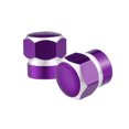thumbnail image 5 of Motoforti Universal Color Tire Valve Cap Hexagon Shape Aluminum Alloy Purple 4 Pcs, 5 of 7
