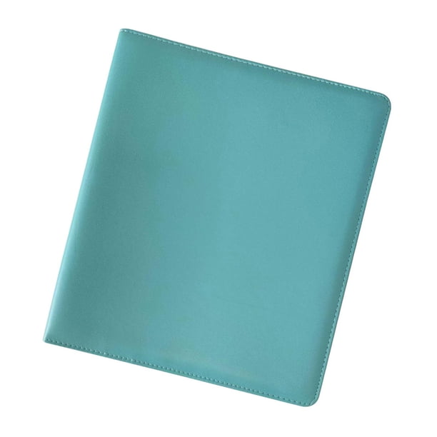 Carpeta porta tarjetas fotográficas A4, álbum de fotos, 3 anillas, fundas para tarjetas azul claro