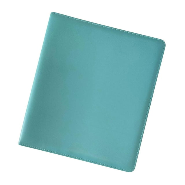 KLKCMS A4 Binder Card Collector Card Binder Sleeves for Card Baseball Football Card light blue