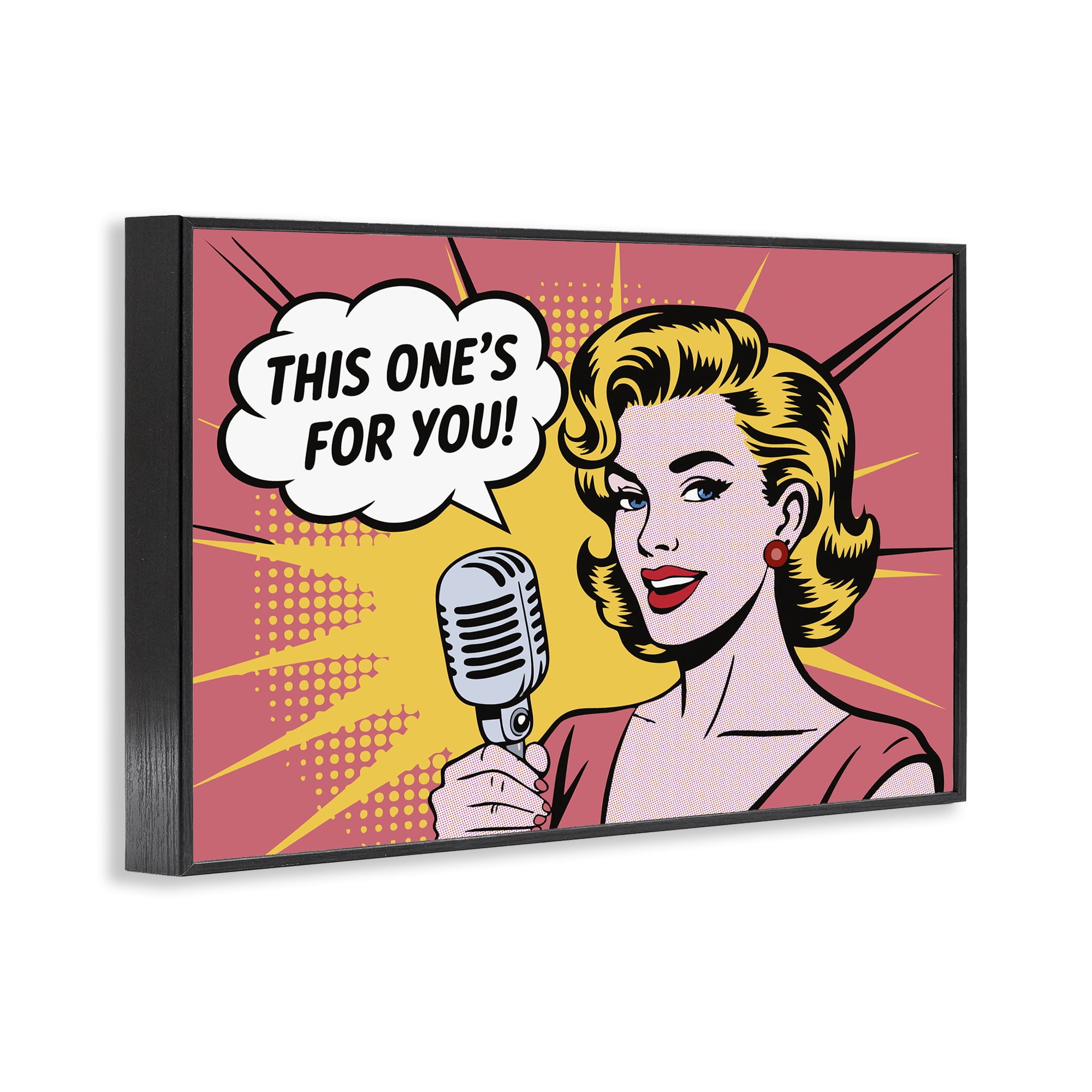 Stupell Industries This One's For You Black Framed Giclee Art, design by Andreas Magnusson