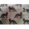 thumbnail image 4 of oneOone Cotton Silk Fabric Fox Block Printed Craft Fabric BTY 42 Inch Wide, 4 of 4