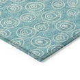 thumbnail image 4 of Addison Rugs Chantille Indoor/Outdoor Transitional Circles Teal Washable Round Rug, 8' x 8', 4 of 6
