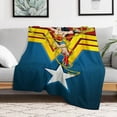 thumbnail image 6 of Wonder Woman Blanket, Super Soft Cozy Flannel Throw Blanket Bedding Gifts for Kids Adults, Warm Fleece Blankets for Sofa Couch Chair Bed Living Room 40"x30", 6 of 8