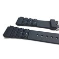 thumbnail image 2 of Bandini 18mm Black Rubber Sports Watch Band Strap, 2 Spring Bars Included, 2 of 7