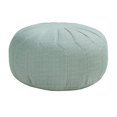 thumbnail image 3 of Madison Park Kelsey Pouf Rond Ottoman Vert d'Eau Voir Ci-Dessous, 3 of 4