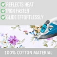 thumbnail image 3 of Ironing Board Cover Pad 15x54 Inch with Elastic Edge and Hook and Loop Fastener Scorch and Stain Resistant Cotton Ironing Cover with Thick Pad, (Ironing Board Not Included) Style 3, 3 of 10