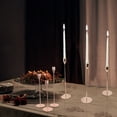 thumbnail image 1 of QTOCIO Restaurant Romantic Candlelight Dinner Glass Metal Candlestick Ornaments-3pcs, 1 of 5