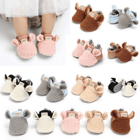 

Baby Boy Girl Infant Newborn Cute Lamb Slippers Prewalker Trainers CrawlingShoes