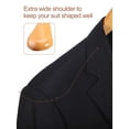 thumbnail image 3 of Perchas de madera para trajes HOUSE DAY con hombros anchos, paquete de 6, color natural, 3 of 9