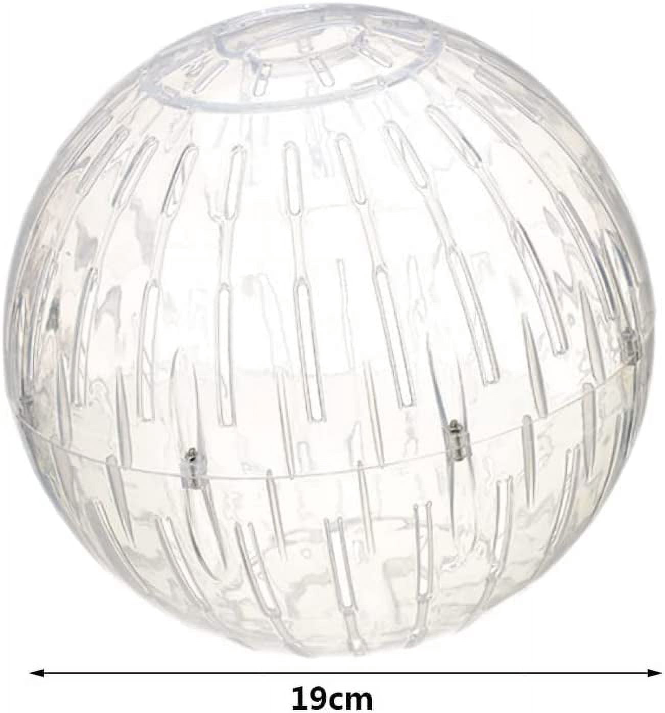 Hamster Running Ball 19cm Small Pet Exercise Toy, Plastic Play Ball for Guinea Pig Hedgehog Random Color