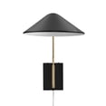 thumbnail image 2 of Pemberly Row 24" 1-Light Modern Metal Swing Arm Wall Sconce in Black, 2 of 7