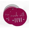 thumbnail image 2 of Inkdotpot Real Silver Foil Made With Love Text Tags Favor Hang Paper Tags 100 Pieces, 2 of 6