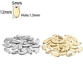 thumbnail image 1 of 50-200pcs Customized Custom Laser Engrave Name LOGO Stainless Steel Personalized Necklace Extend Chain Tail Tag Jewelry Charm, 1 of 5