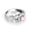 Powder steel, variant on Stainless Steel Ring Geometric Inlaid Ornament Durable Polished Versatile Everyday Fashion Jewelry Modern Look