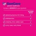 thumbnail image 3 of GenCare - Allergy Relief Medicine | Antihistamine Diphenhydramine HCl 25mg (1000 Tablets Per Bottle) Value Pack | Relieve for Itchy Eyes, Sneezing, Runny Nose | Seasonal or Indoor & Outdoor Allergies, 3 of 7