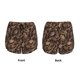 thumbnail image 3 of Balery Brown Camouflage Skull Pantalones cortos deportivos para mujer con forro y dos bolsillos, elásticos, para entrenamiento, gimnasio, yoga-Medium, 3 of 7