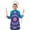 Purple Blue Tie-1, variant on Colorful Tie Dye Mandala Pattern Kids Aprons for Girls and Boys,Adjustable Neck Strap Toddler Aprons for Kids Cooking Baking