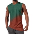 thumbnail image 2 of AnuYalue Tank Tops for Mens Sleeveless Fitness Tee Shirts Fashion Color Block Loose Fit Top Trendy Casual Running Undershirts, 2 of 6