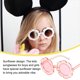 thumbnail image 5 of Guardurnaity Gafas ópticas Gafas de sol Gafas de sol para niños Protección facial para protección de ojos Rosa transparente Type3 NO3, 5 of 6