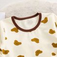 thumbnail image 7 of NOLDARES Toddler Baby Boys Fall Clothes Set Stripe Embroidery Long Sleeve Sweatshirt Pullover Tops & Pants Outfits Size:6-12 M,Yellow, 7 of 7