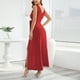 thumbnail image 4 of Ichuanyi liquidación de vendaje casual para mujeres jag color sólido color sólido vestido de cuello de manga corto ICHUANYI WER202308210086, 4 of 8
