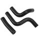 thumbnail image 5 of 3PCS Silicone Radiator Coolant Hose Pipe Kit Stable Connection Leak Proof Heat Resistant Fit For KX80 KX85 KX100 Black, 5 of 5