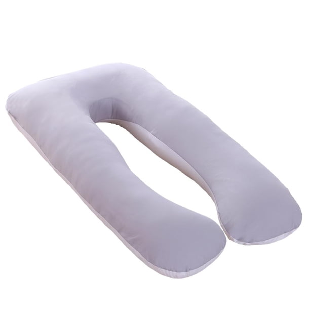 Funda Funda Algodón Tipo U para Mujeres Embarazadas (gris Blanco)