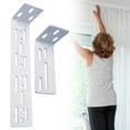 thumbnail image 7 of Xwjun 1pcs Curtain Track Support Hardened Installation Brackets Curtain Conjoined Double Track Rails Wall Mounting For Home Accessories Wall Mounting Bracket, 7 of 7