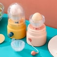 thumbnail image 2 of Taotanxi Manual Puller, Portable Egg Spinner Scrambler In Shell For Boiled Golden Eggs, Silicone Shaker Whisk Egg Yolk Mixer With Drawstring, Egg Homogenizer For Kitchen Cooking Yellow, 2 of 7