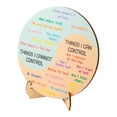 thumbnail image 3 of Luzkey Roue de Sentiments Ronde Grande, avec Base, Tableau des Émotions de Santé Mentale, Décoration de Bureau pour École Homme Cadeaux Maison, 3 of 8