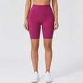 thumbnail image 6 of QATAINLAV Wine 6" High Waisted Short Leggings for Women Tummy Control Workout Gym Athletic Biker Shorts Butt Lifting Yoga Bottoms XL, 6 of 6