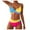 Yellow, variant on WUANDIXFA Womens Bikini Set Women High Waisted Bikini Fashion Two Piece Retro Ruched High Waist Print Bikini Set Green,L