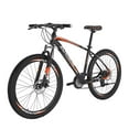 thumbnail image 4 of Mens Mountain Bike Eurobike X5 Aluminum Frame 27.5 Inch, 21 Speed Shifter Disc Brakes, Mens Bicycle Adult Orange, 4 of 8