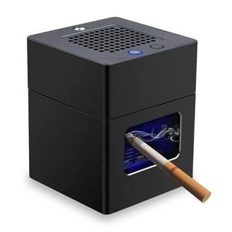 Silver Light Weight Steel Fire Safe Ashtray Cigarette Disposal with Trash  Can, 1.2 Gallon Capacity
