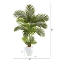 thumbnail image 2 of 5ft. Areca Palm Artificial Tree in White Planter, 2 of 2