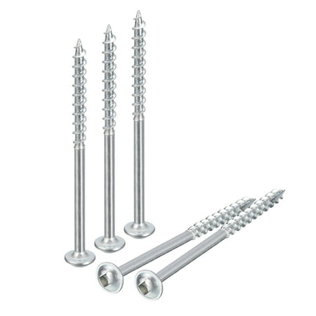 

#8x2-1/2 Pocket Hole Screws 50 Pack Square Drive Self Tapping Wood Screws Zinc Plated