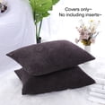 thumbnail image 6 of Unique Bargains 2-pcs Corduroy Decorative Throw Pillow Covers Dark Brown 12"x18", 6 of 8