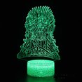 thumbnail image 1 of Lámpara LED 3D de Night Light Games Thrones Iron Trones Anime, 1 of 1