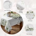 thumbnail image 5 of Green Eucalyptus Leaves Table Cloth Waterproof Tablecloths, Summer Botanical Weeping Tablecloth Dining Table Cover for Kitchen Party Tabletop Outdoor, Square Tablecloth 60x60 Inch, 5 of 9