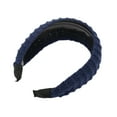 thumbnail image 4 of Unique Bargains 1 Pc Knitted Wide Headbands for Women Navy Blue, 4 of 6