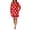 Red Pooh, variant on Richard Leeds International Womens Hello Kitty Hooded Pajama Lounger Sleep & Lounge Dress - Super Soft Plushy Cozy & Warm Hoodie Loungewear Pajamas Dresses for Women, Pink Small